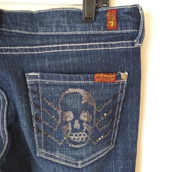 Seven for Mankind skull jeans size 28 - Picture 7 of 11